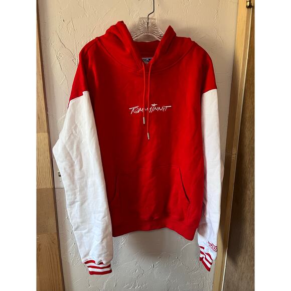 TommyInnit Limited Edition Pogchamp Red/White Hoodie Sz L - Picture 1 of 6